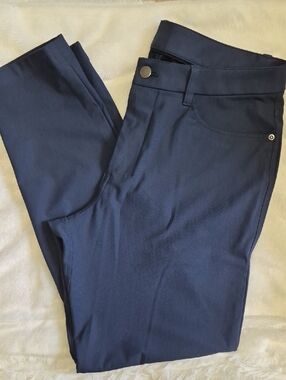 lululemon athletica Men's Navy Blue Slim Performance Pants